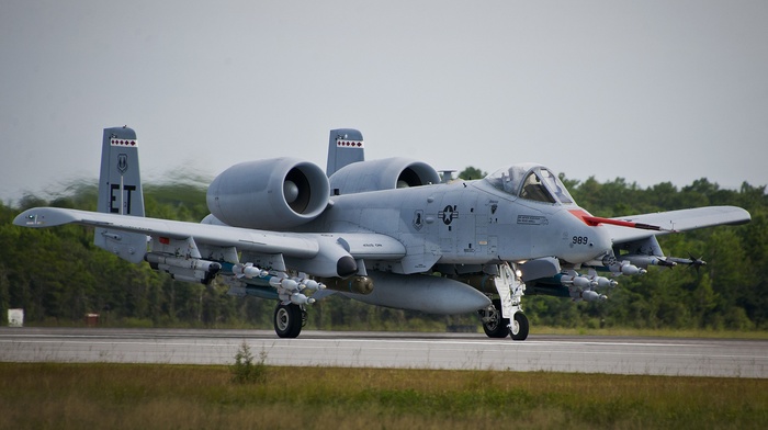military aircraft, aircraft, runway, Fairchild A, 10 Thunderbolt II