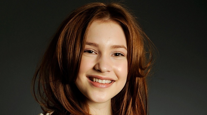 Alexia Fast, smiling, face, portrait, brunette