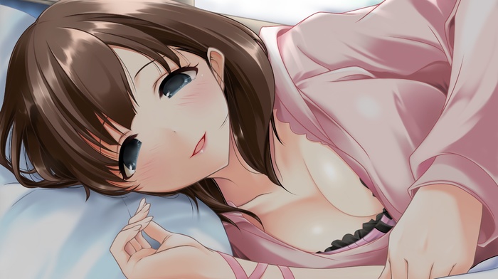 THE iDOLMSTER Cinderella Girls, Sakuma Mayu, cleavage, anime, anime girls