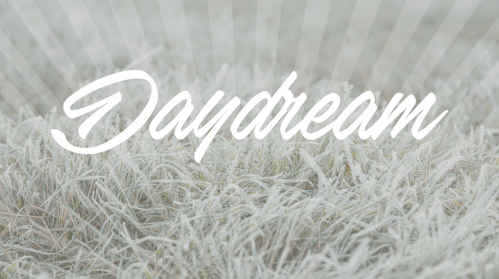 text, daydreaming, snow, grass, landscape