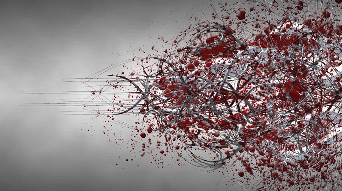 blood spatter, abstract