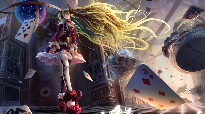 Vocaloid, Hatsune Miku, Alice in Wonderland