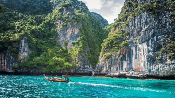 Thailand, boat, Phi Phi Islands