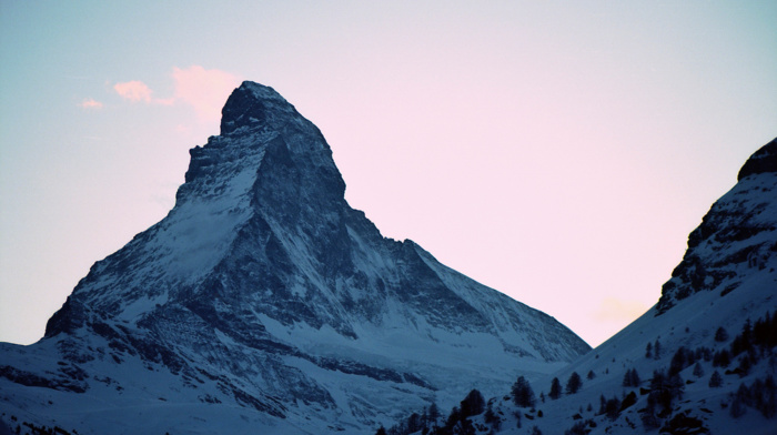 snow, Matterhorn, Switzerland, mountains