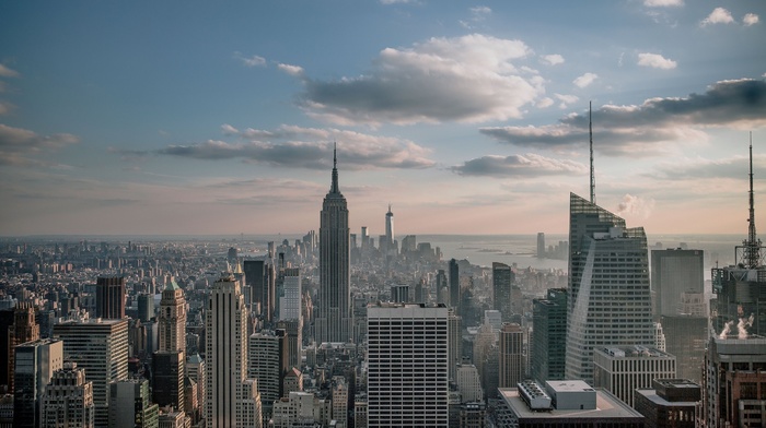 cityscape, building, photography, skyscraper, urban, New York City, city