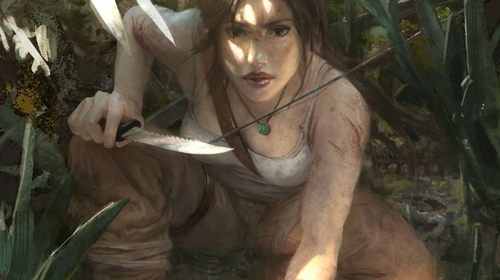 video games, artwork, Lara Croft, Tomb Raider