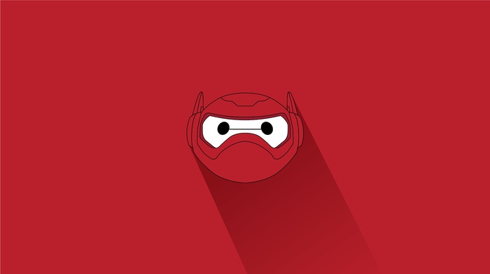 Baymax Big Hero 6, minimalism, Baymax