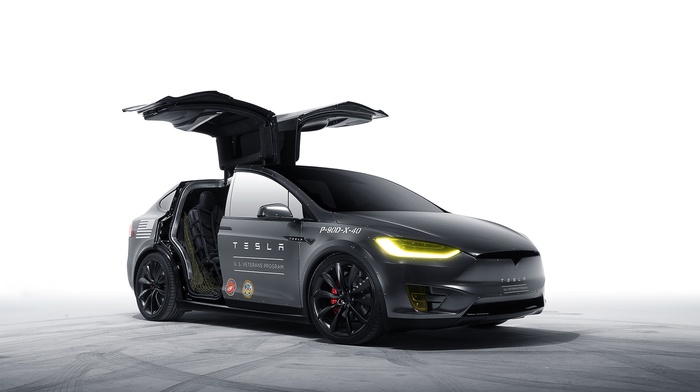 car, concept cars, electric car, Tesla Motors, Tesla Model X