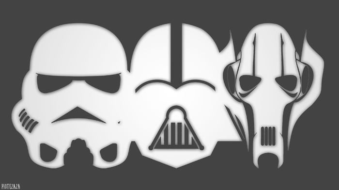 stormtrooper, Star Wars, Darth Vader, grievous