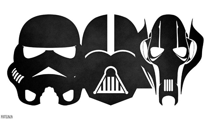 Darth Vader, grievous, stormtrooper, Star Wars