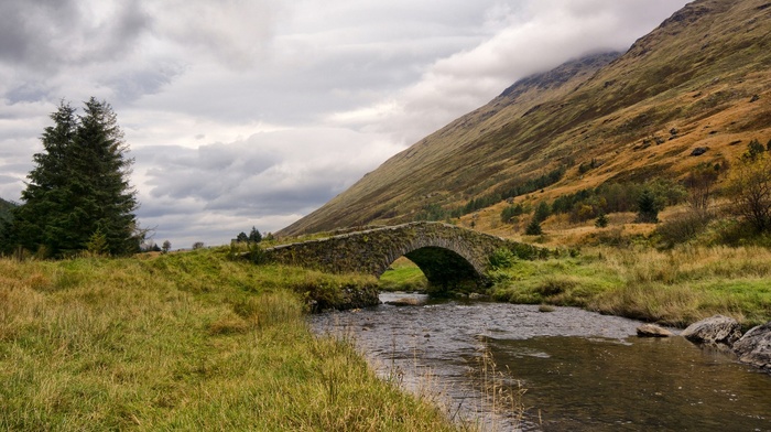 bridge, landscape