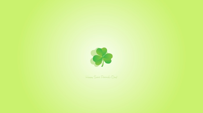 leaves, minimalism, green, clovers