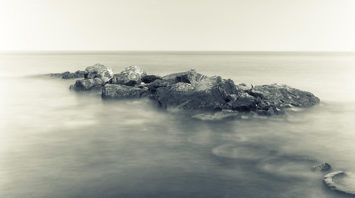 water, rock, sea, photography