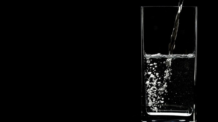 monochrome, black background, glass, photography, water
