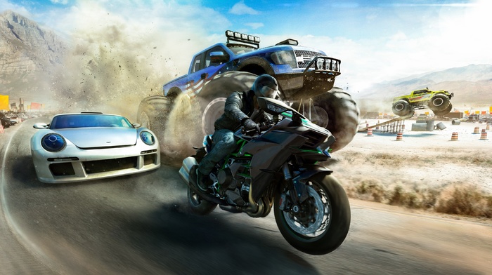 The Crew Wild Run, Ford Raptor, artwork, Kawasaki Ninja H2R, video games