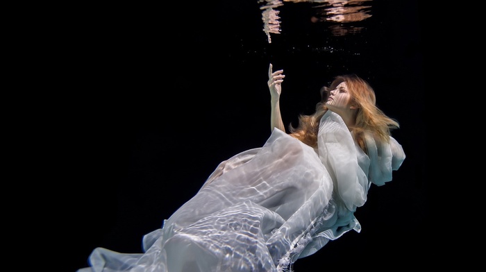 underwater, girl, model, fantasy art