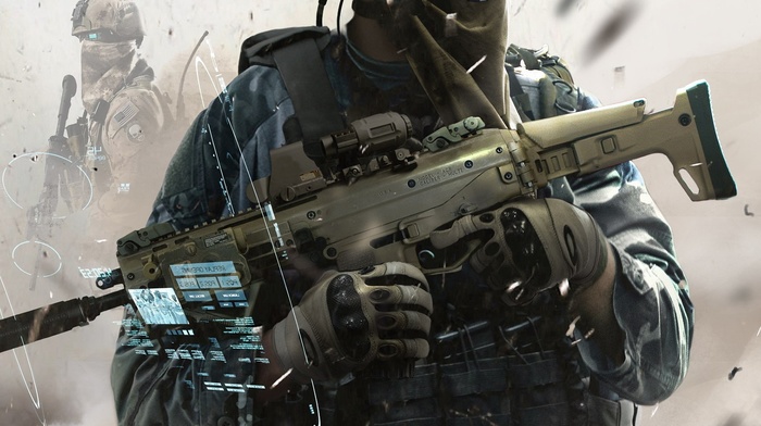 military, Tom Clancys Ghost Recon, Tom Clancys Ghost Recon Future Soldier, Ghost Recon, portrait display, tactical, assault rifle, special forces, video games, Adaptive Combat Rifle