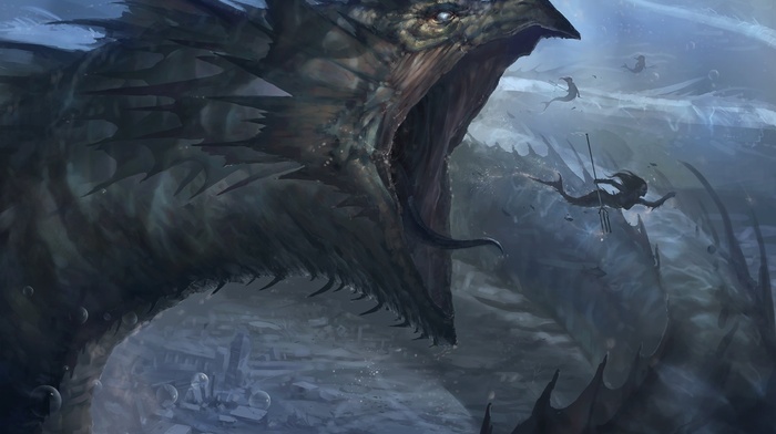 dragon, artwork, fantasy art