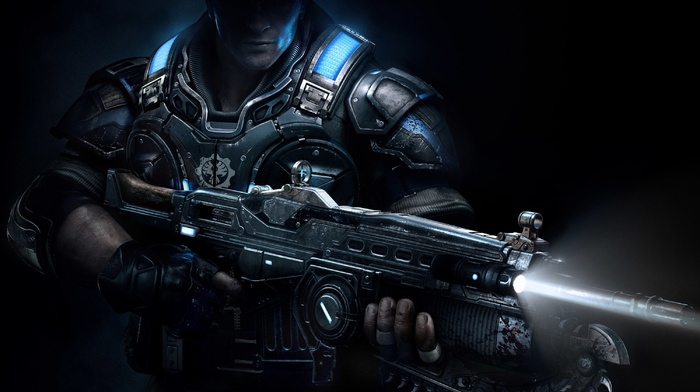 Gears of War, artwork, render, weapon, Gears of War 4, video games, fantasy weapon