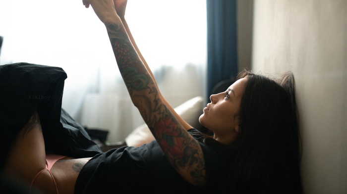 tattoo, girl, model