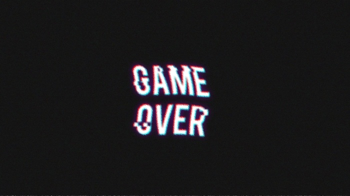 retro games, distortion, video games, GAME OVER