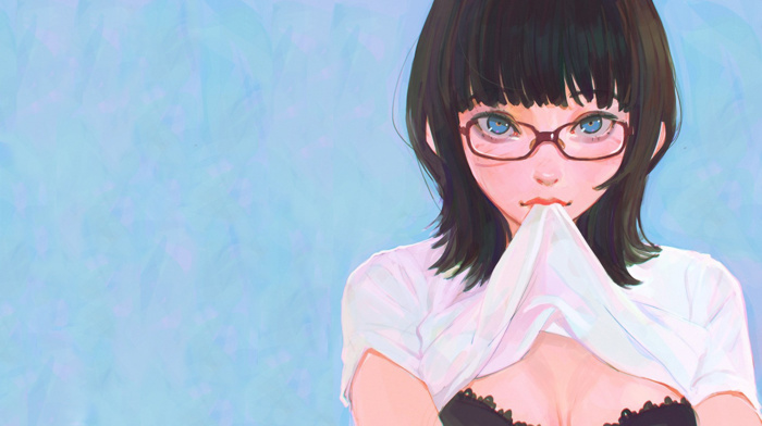 original characters, glasses, anime, anime girls
