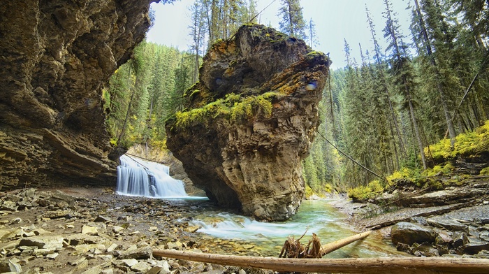 nature, landscape, johnston canyon