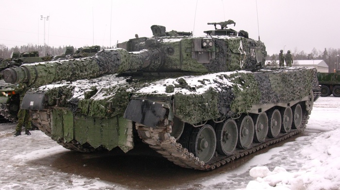 Leopard 2, camouflage, military, army, tank