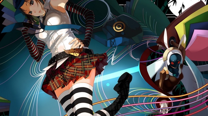 Marie Persona 4, Persona 3, persona 4, anime, thigh, highs