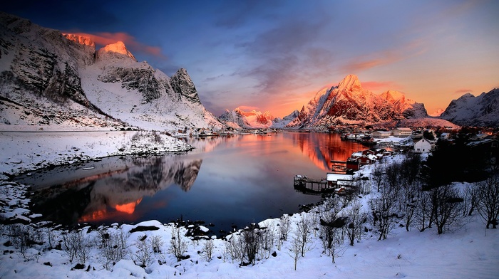 landscape, winter, Norway, nature