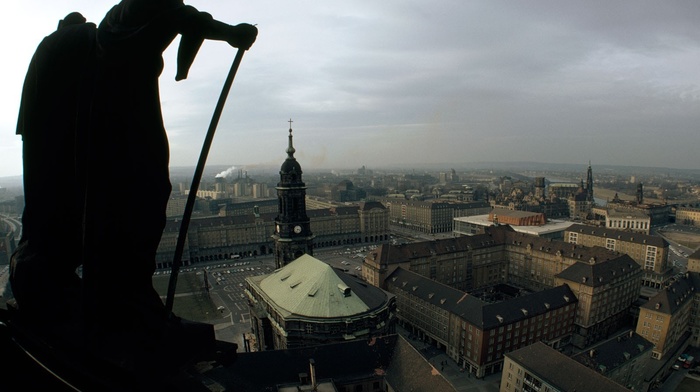 Dresden, National Geographic, city hall, sculpture, city, Germany