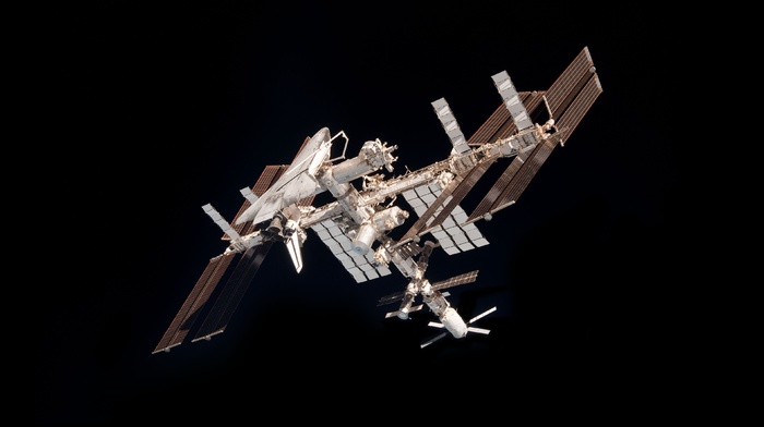International Space Station, minimalism, space, ISS