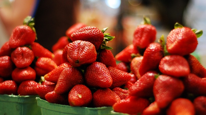 food, fruit, strawberries