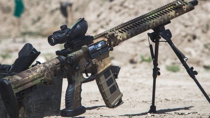 weapon, camouflage, ACOG, AR15, military