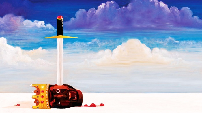 sword, cover art, Kanye West