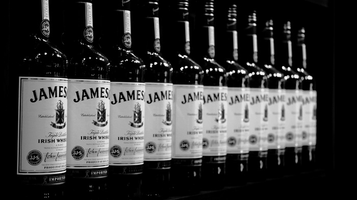 whiskey, alcohol, photography, Jameson, bottles