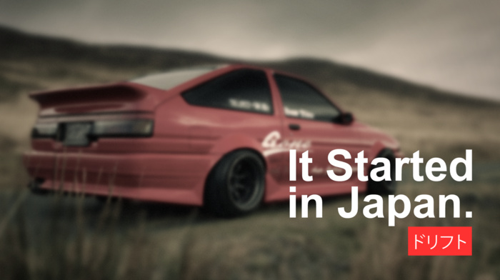 drift, car, It Started in Japan, modified, vehicle, Japan, Drifting, Toyota AE86, racing, Initial D, Toyota, JDM, tuning, Tuner Car, import, AE86, Japanese cars
