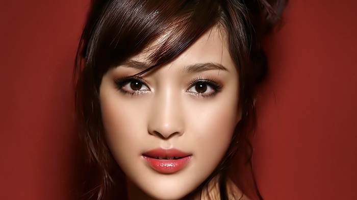 girl, closeup, Asian