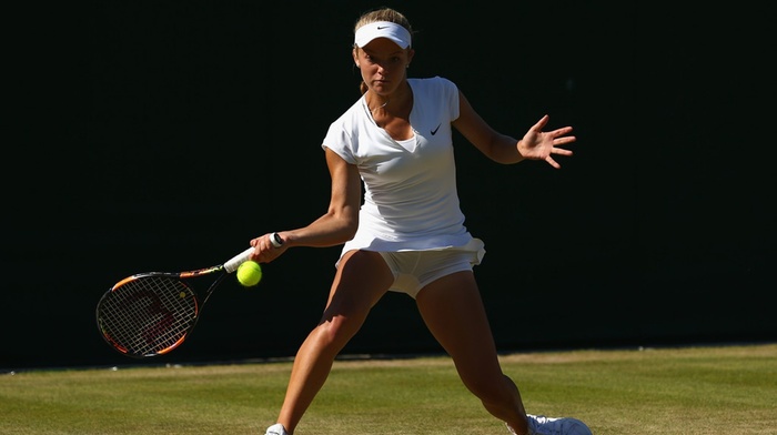 girl, Katie Swan, tennis rackets, tennis