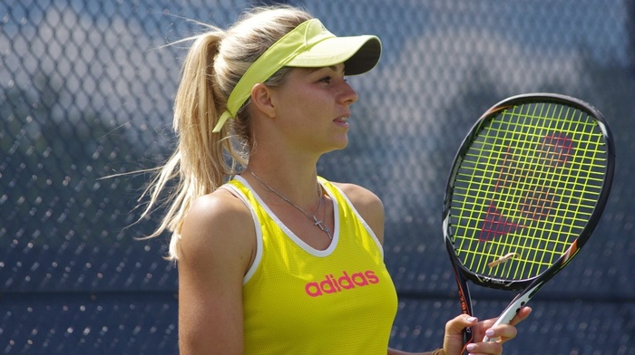 Maria Kirilenko, looking away, blonde, girl, tennis