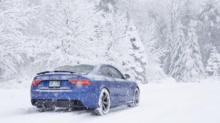 snow, car, Audi, audi rs5