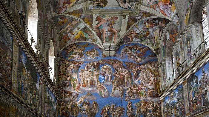 classic art, murales, interior, cathedral
