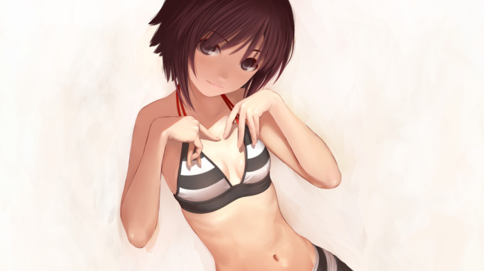 Kikuchi Makoto, bikini, THE iDOLMSTER, anime, anime girls