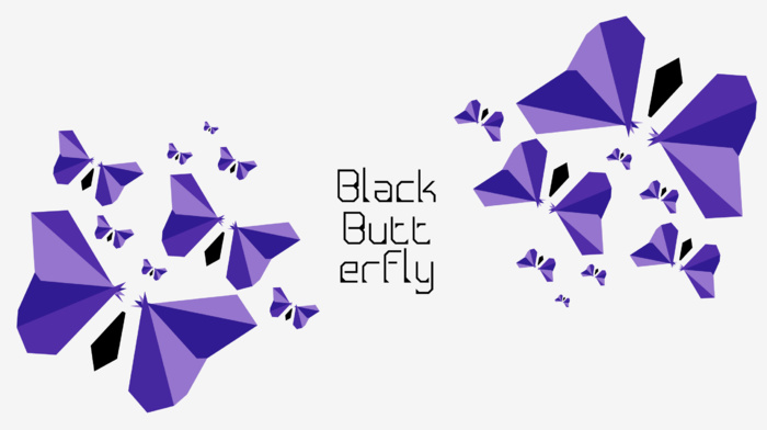 black butterfly