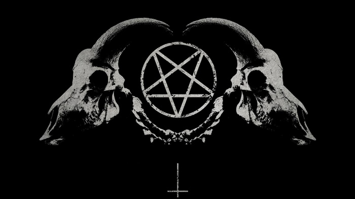 Satan, pentagram, demon, skull