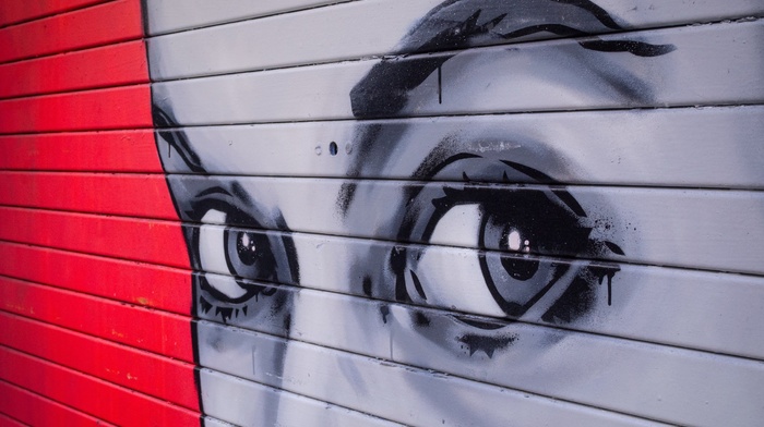 eyes, graffiti, wall
