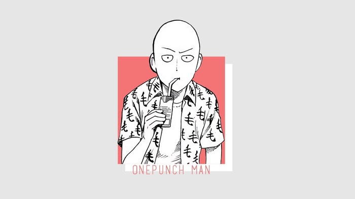 simple background, One, Punch Man, simple