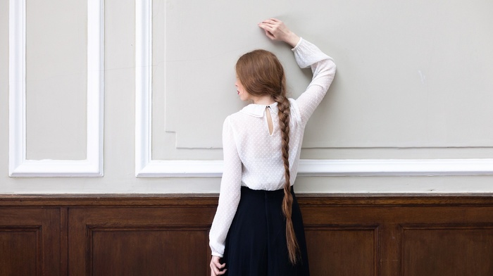 ponytail, model, girl