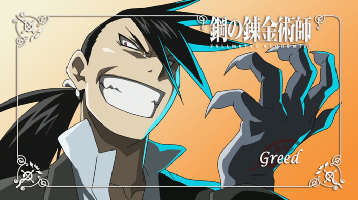 Fullmetal Alchemist Brotherhood, Greed, homunculus