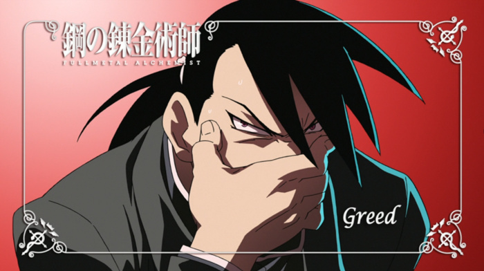 Fullmetal Alchemist Brotherhood, Greed, homunculus